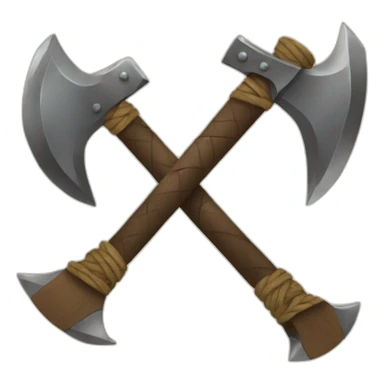 Crossed axes viking  sticker
