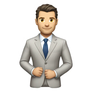 Pete hegseth in a suit sticker