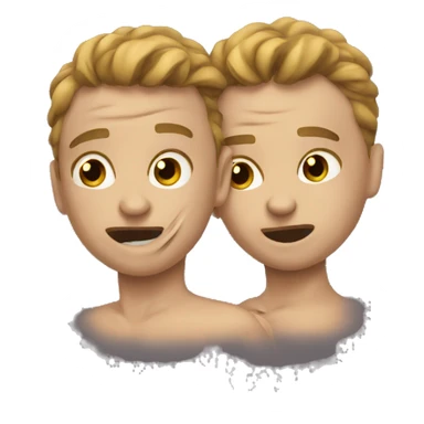 Twins fighting  sticker