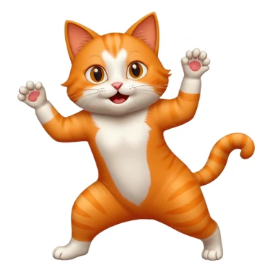 Cat dancing  sticker