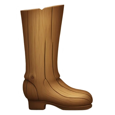 wooden leg sticker