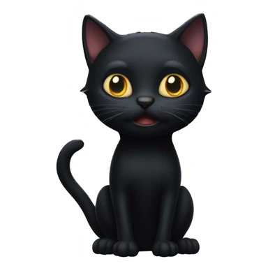 The insidious black cat is up to something sticker