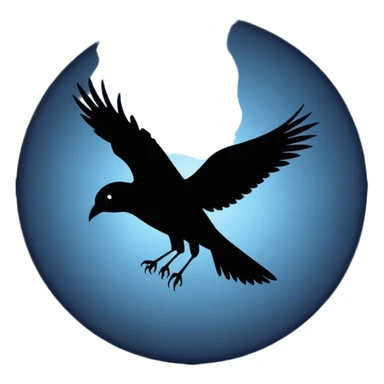 shadoof bird flying  sticker
