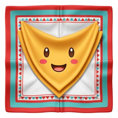 flapped patterned napkin sticker