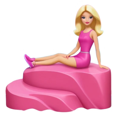 Matisse barbie slop style pink SPAM art landscape sticker
