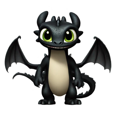 toothless dragon from how to train your dragon sticker
