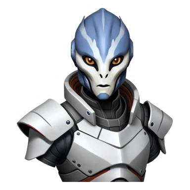 turian alien from Mass Effect sticker