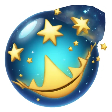 blue magical sphere sticker