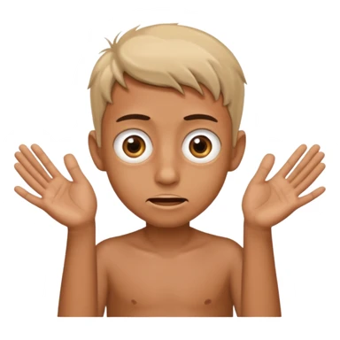 a boy he was using his hands, insane 67 sticker