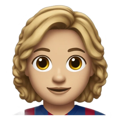 janifer lawrence wearing fc Barcelona uniform sticker