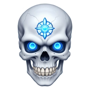 Skull with ultra instinct  sticker