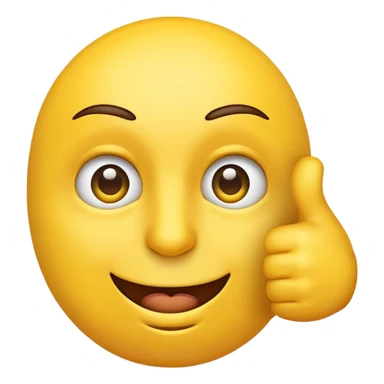 a side eye emoji doing thumbs up sticker