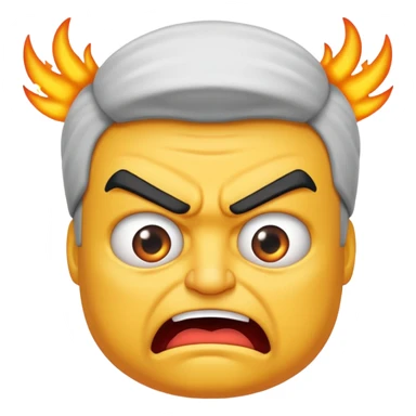 Text mopo above and an angry man sticker