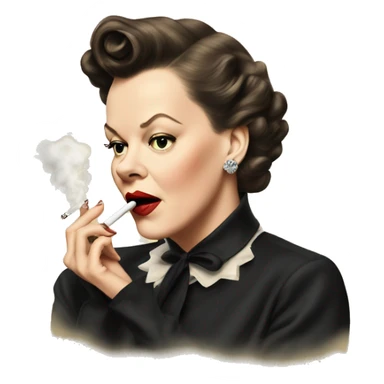 Judy garland smoking sticker