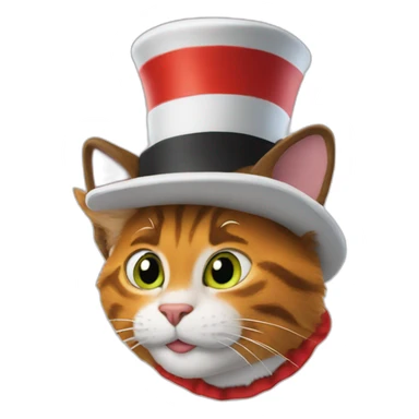 the cat in the hat sticker