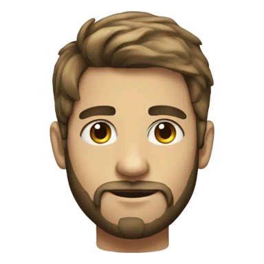 portrait of a young man with a beard sticker