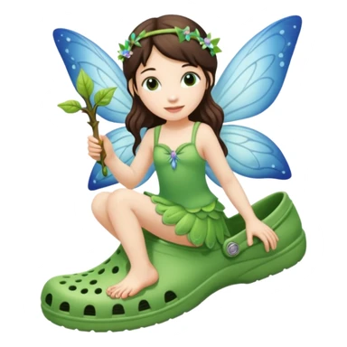 Fairy in crocs sticker
