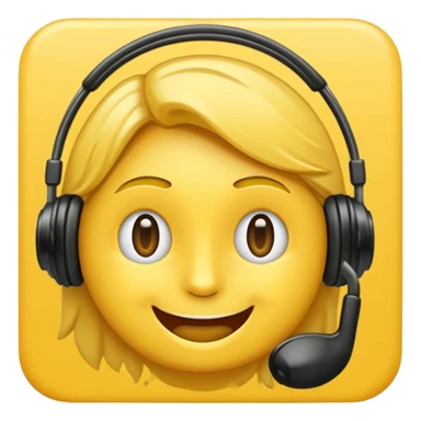 un emoji qui écoute de la musique avec un sourire discret  sticker