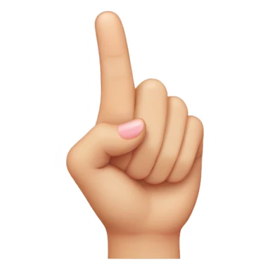 Korean finger heart sticker