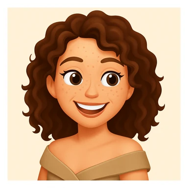 turn the second man in emoji style of the 1st image, match the facial features and match dressing style of the 2nd image, she is having open shoulders  sticker