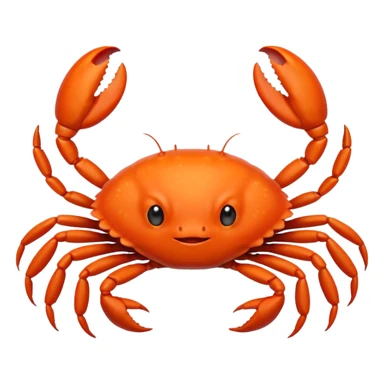 Baby crab cute sticker