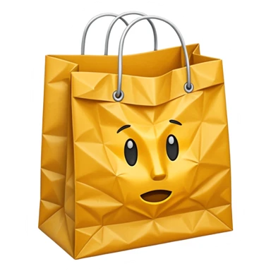 empty shoping bag sticker