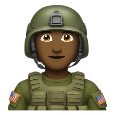 Man with army helmet sticker