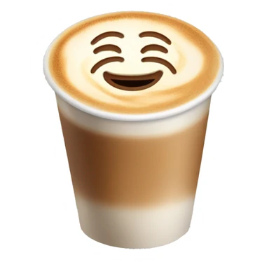 Coffee latte sticker