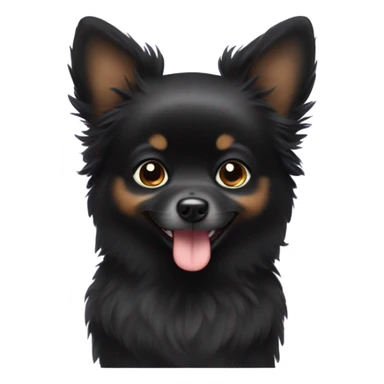 Black pomchi  sticker