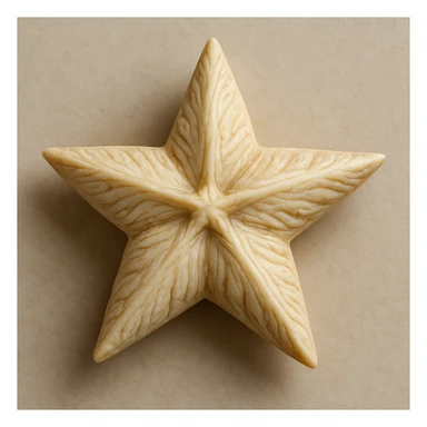star carved from ivory emoji sticker