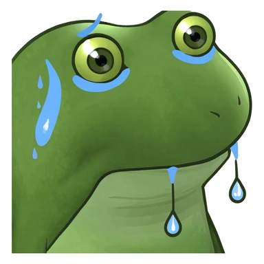 White tear drops sticker