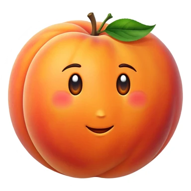 giant peach  sticker