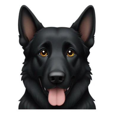 A black german Shepard sticker