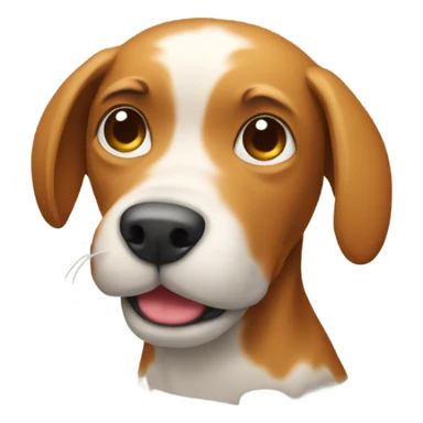 A dog pooping sticker