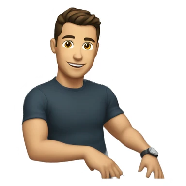 Cristiano en un coche sticker