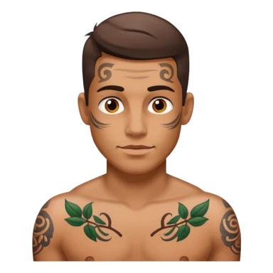 hombre tatuado sticker