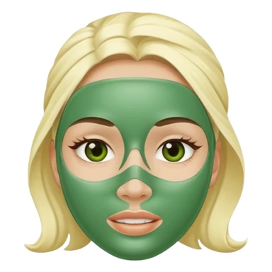 Skincare mask sticker