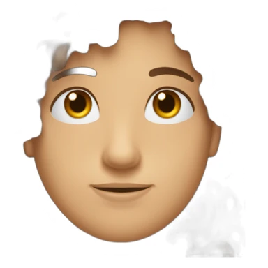 un gars au cheuveux brun long bouclé pas trop long qui est blanc est qui a les yeux bleu sticker