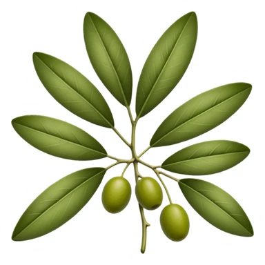 olive leaves sticker
