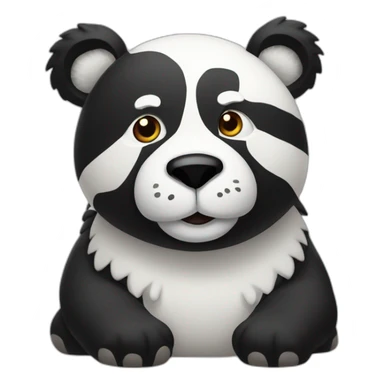 🐼 mixed with 🦥 sticker