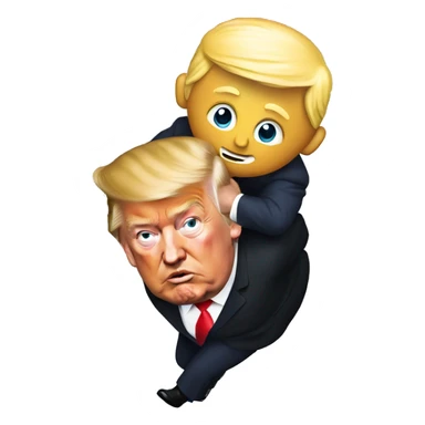 Trump carrying the world on his back sticker