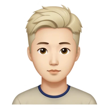 Charismatic 30 year old Korean man with neat hairstyle sticker