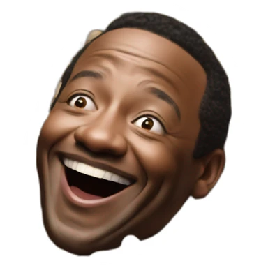 Dave Benson Phillips laughing madly at beans. Beans all around him. Beans on floor sticker