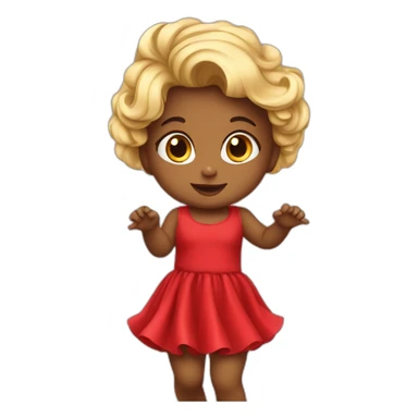 baby-dance-reddress sticker