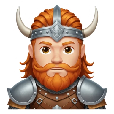 A ginger viking with armor sticker