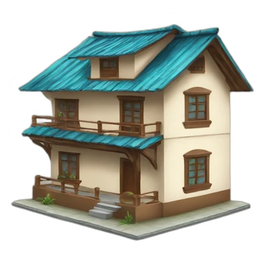 house and street Philippines sticker