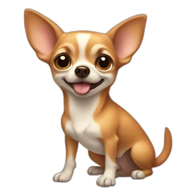 Chihuahua in little mermaid  sticker