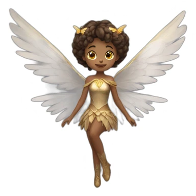 Une fée avec des ailes et magique sticker