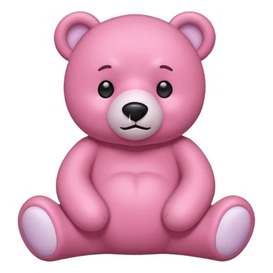 oso rosa  sticker