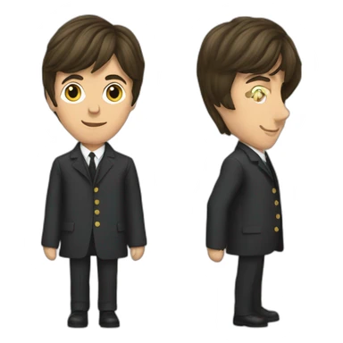 Young Paul McCartney sticker